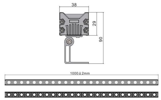 External Wall Washer LED RGB Lighting 36W 24V Waterproof